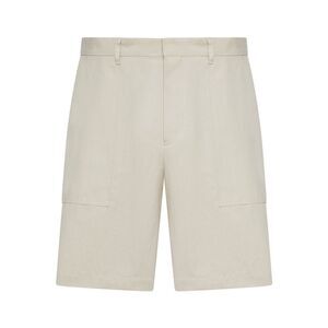 Lardini Men Cotton And Linen Blend Bermuda Shorts
